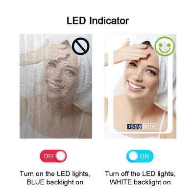 디모거와 터치 센서 스위치와 함께 스마트 LED 욕실 거울 온도 상승 10C-20C