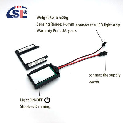 110V 240VAC LED 스트립 라이트 컨트롤러 스마트 미러용 터치 버튼 벽 스위치