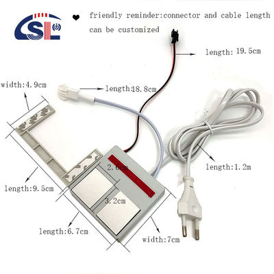 12V LED 광원 통합 욕실 거울 스위치 1N1NC 조합 1A 최대 전류