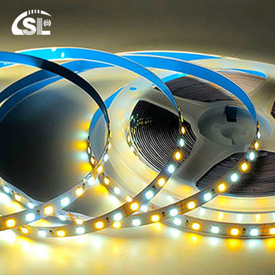 이중 컬러 LED 라이트 스트립 SMD 2835 120D 8mm 1200-1600LM 2700K-6500K 35Copper Ra70