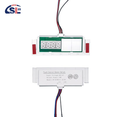 슬림 12V 5A 60W 인덕티브 스위치 시간 온도 디스플레이 디부거 LED 빛 거울 터치 센서 스테프리스 디머 스위치