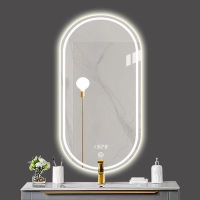 은 렌즈 재료 터치 제어 LED 소매 가정 욕실용 비트실 거울