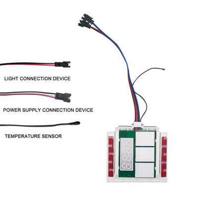 DC12V 5A 60W 시간 온도 디스플레이 디포거 LED 빛 거울 터치 센서 스텝리스 디머 스위치