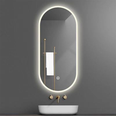 은 렌즈 재료 터치 제어 LED 소매 가정 욕실용 비트실 거울