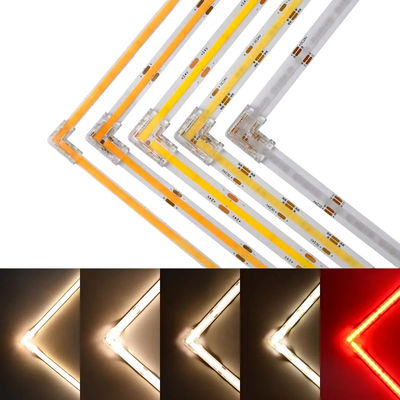 COB LED 스트립 커넥터에 대한 90도 L 모양 크리스탈 Buckle 무선 2/3pin 5/8/10mm