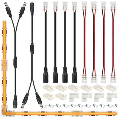 DIY 가정 조명 플라스틱 8mm 2 핀 SMD Cob LED 스트립 커넥터 현대 디자인