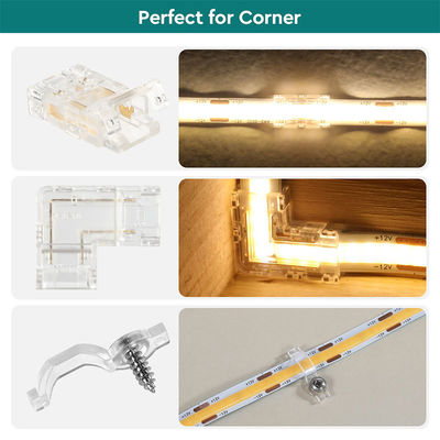 DIY 가정 조명 플라스틱 8mm 2 핀 SMD Cob LED 스트립 커넥터 현대 디자인