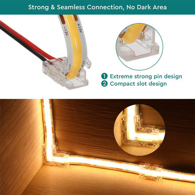 DIY 가정 조명 플라스틱 8mm 2 핀 SMD Cob LED 스트립 커넥터 현대 디자인