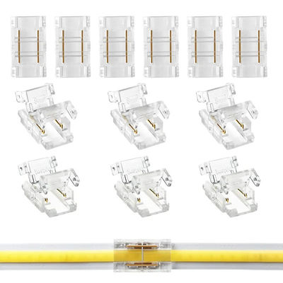 무제한 LED 밀도 측정 5 8 10mm 연결을 위한 코브 스트립에서 와이어 LED 커넥터