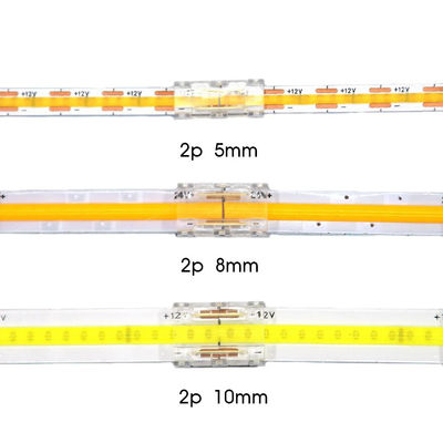 무제한 LED 밀도 측정 5 8 10mm 연결을 위한 코브 스트립에서 와이어 LED 커넥터