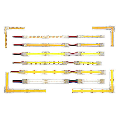 호텔 COB 미니 LED 라이트 스트립 와이어 커넥터 2 3 핀 연결 용접 없이 CCT 5 8 10mm LED 스트립 로 스트립 와이어 커넥터