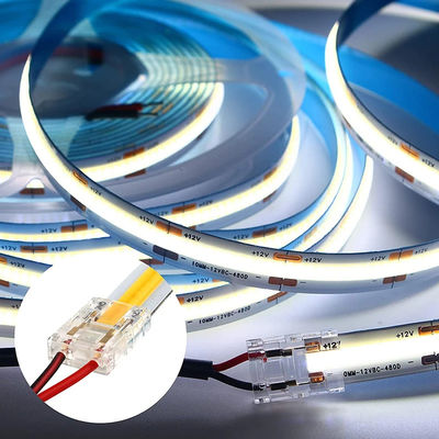 호텔 COB 미니 LED 라이트 스트립 와이어 커넥터 2 3 핀 연결 용접 없이 CCT 5 8 10mm LED 스트립 로 스트립 와이어 커넥터