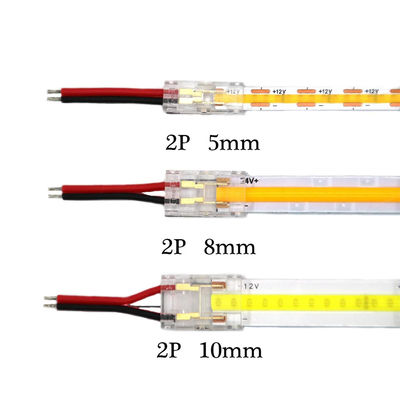 4핀 10mm LED 스트립 커넥터 크리스탈 Buckle Solderless 확장 단말기 어댑터