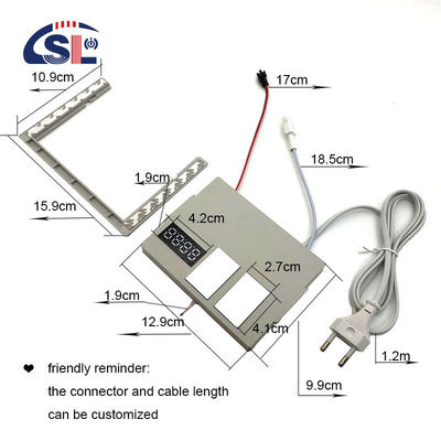 DC12V 5A 60W 단일 컬러 터치 센서 스위치 LED 미러 터치 시간 온도 디스플레이