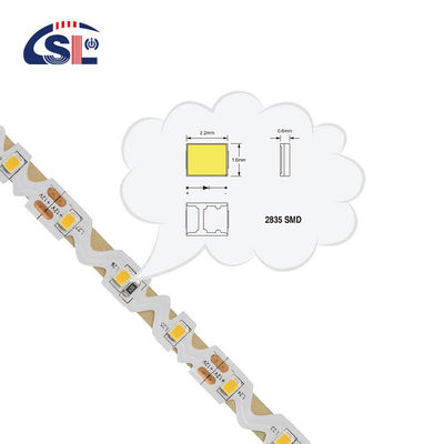 에너지 절약 3 LED 스트립 12V 24V CE ROSH 60PCS/M SMD 2835 유연 로프 라이트