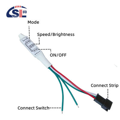 복합 RGB 제어 LED 조명 거실 둔화 수준 네 DC 12V/24V 3A/5A