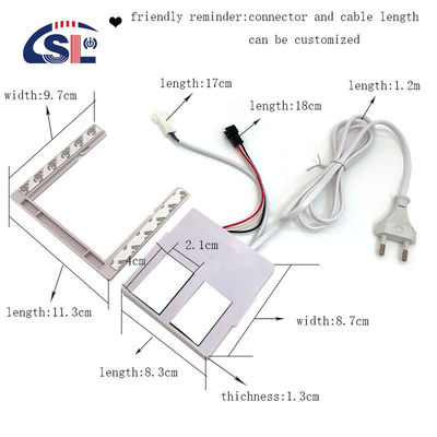 디밍 레벨 예 DC 12V 2A 24W 스마트 LED 거울을 위한 이중 버튼 터치 센서 스위치