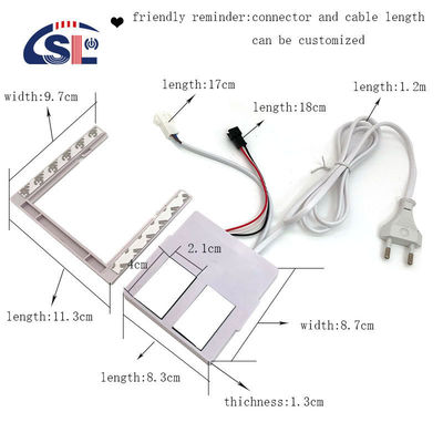 디밍 레벨 예 DC 12V 2A 24W 스마트 LED 거울을 위한 이중 버튼 터치 센서 스위치