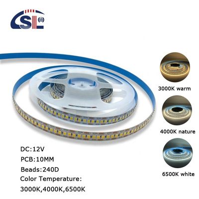 쉽게 설치 240D 10mm 6500K Ra80 LED 라이트 스트립 욕실 바니티스 거울