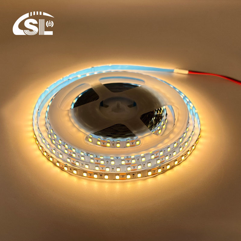 115lm/w 80Ra 12v 8mm 120leds 3000k 따뜻한 흰색 높은 밝기 유연 35 구리 Smd2835 LED 스트립 조명