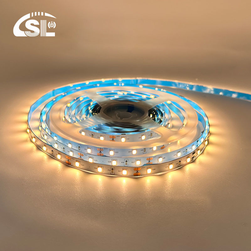 12V 60LEDs/m 2700K-3000K 일색 SMD 2835 따뜻한 흰색 LED 백라이트 스트립 라이트