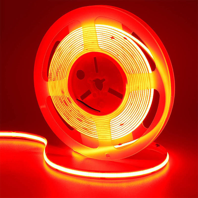 COB LED 스트립 라이트 IP20 8mm 12V24V 480LEDs 적색 실내 및 야외 장식