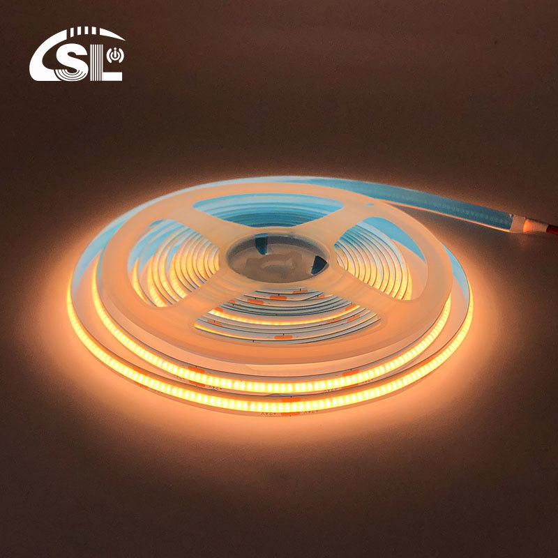 방수 COB LED 스트립 라이트 IP20/IP65 8mm 12V24V 320Leds 2700K 1 센티미터 절단 3-