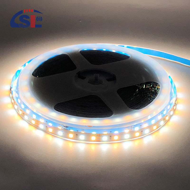 CCT 12V24V 8mm 120leds 3000K-6500K 35 TV 백라이트 캐비닛을위한 구리 LED 스트립 라이트
