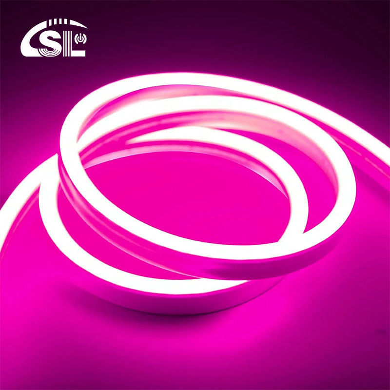 호텔 인기 실리콘 네온 플렉스 분홍색 LED 네온 플렉스 DC 12V IP65 방수 8x16mm 120 LED/M