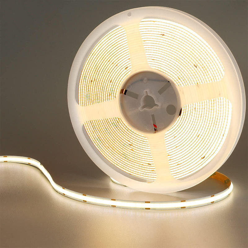 호텔 DC12V24V 8mm10mm 480Leds 3000K4000K6500K 높은 밝기 유연한 COB LED 스트립 라이트 주방 거실