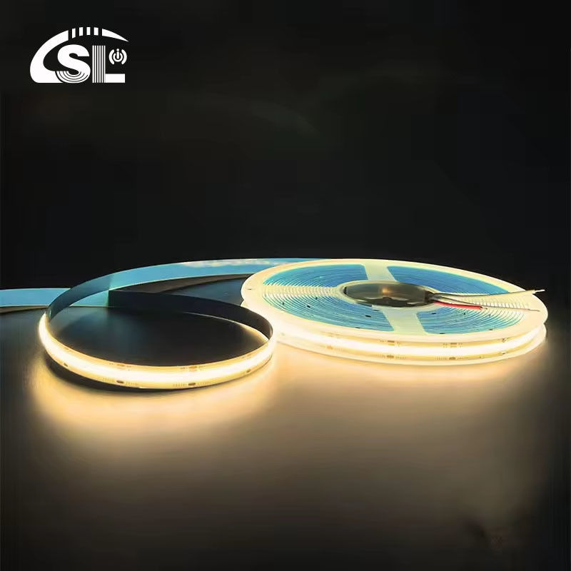 320Leds 3000K 따뜻한 유연 COB LED 스트립 라이트 부엌 거실 Ra90 유연