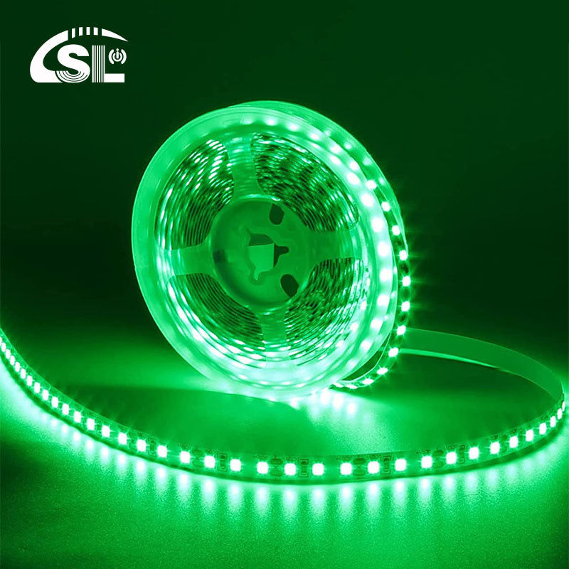 IP20 등급 높은 밝기 5V 120LED 맞춤형 녹색 하나 빛 하나 자른 전자판 SMD2835 LED 스트립 라이트