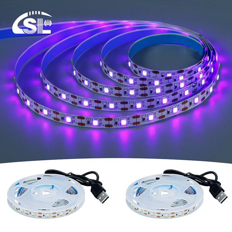 LED 스트립 라이트 5V 8mm 120LEDs 보라색 하나 컷 전자판 당신의 요구 사항에 대한