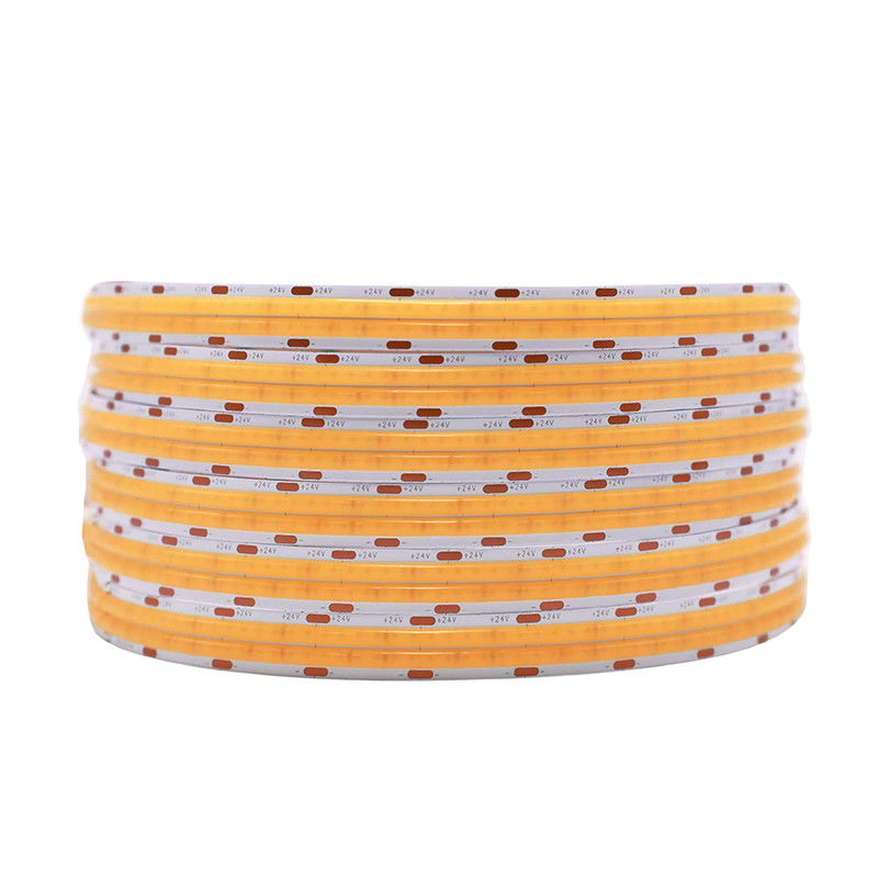 2- DC12V24V 8mm 320Leds 3000K 따뜻한 COB LED 스트립 라이트 캐비닛 침실 부엌 조명 장식