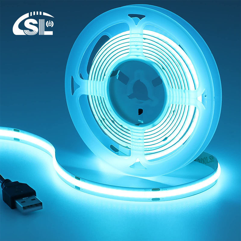 12v24v 8mm 320leds Ice-Blue 유연 COB LED 스트립 라이트