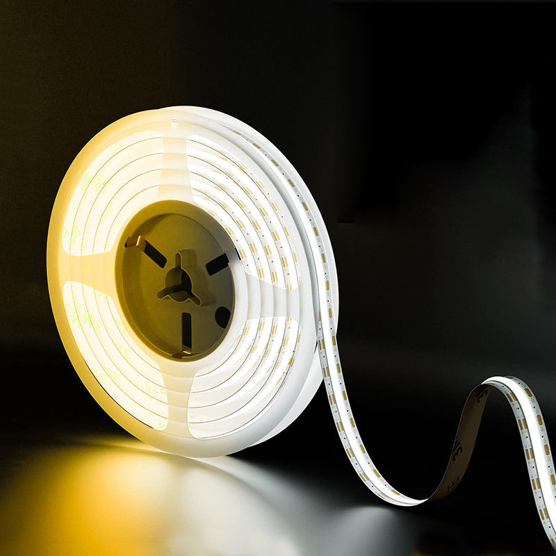실내 장식 8mm10mm 320leds 3000K4000K6500K 따뜻한 자연 흰색 유연성 COB LED 스트립 라이트
