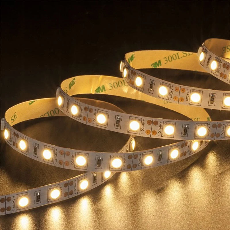 부드러운 외관 실리콘 커버 스마트 라이트-Smd2835 24V LED 스트립 라이트 10M 12 볼트 추격