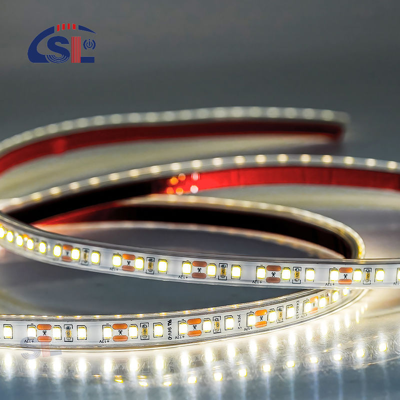 방수 IP67 12V 24V LED 스트립 흰색 따뜻한 흰색 2835 120LEDs /m 야외 정원 장식