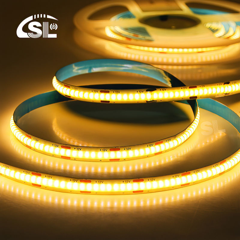 320 Led/M 480 Led/M 고밀도 Cob LED 스트립 라이트 12v 24v 880lm 빛 흐름