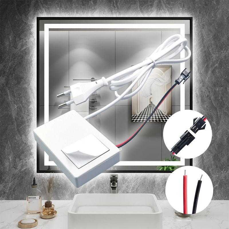60W 12V 디포거 1 키 1 컬러 선택 LED 디머 미러 터치 센서 스위치