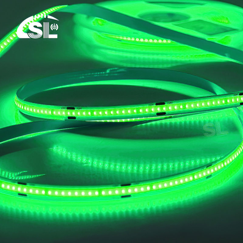 전기판 COB 24v COB 320Ds 8mm Ra 85 녹색 LED 빛 스트립 -20 - 45°C