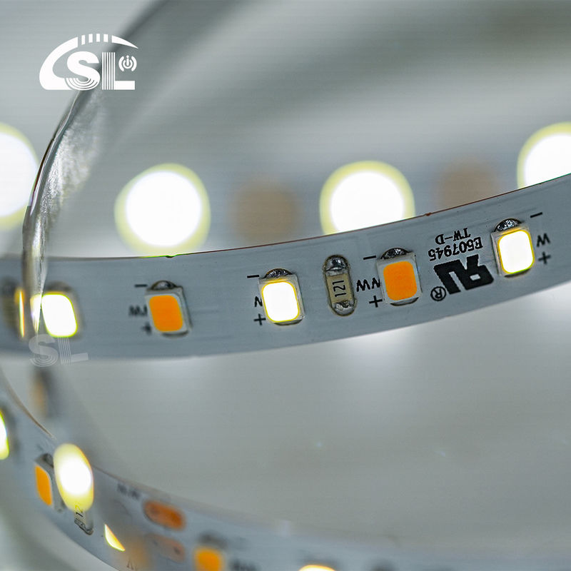 240leds 8mm 12V 24V UL 상장 된 이중 색상 COB SMD2835 LED 스트립 라이트 상업 조명