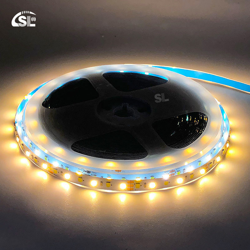 이중 컬러 LED 라이트 스트립 SMD 2835 120D 8mm 1200-1600LM 2700K-6500K 35Copper Ra70