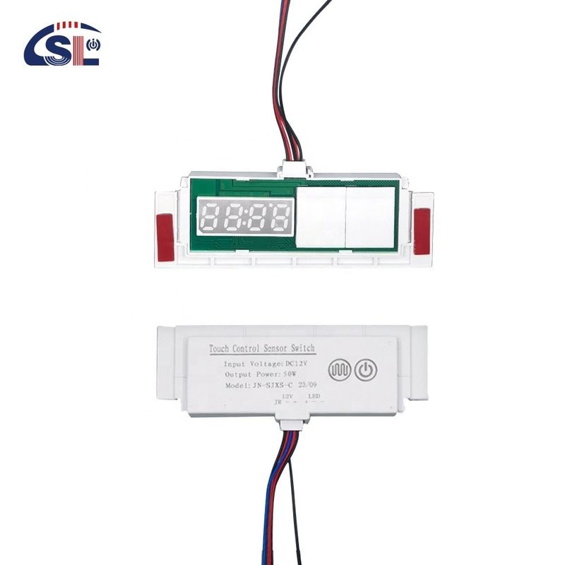 60W 인덕티브 스위치 LED 빛 디모거 시간 온도 디스플레이 터치 센서 스테프리스 디머