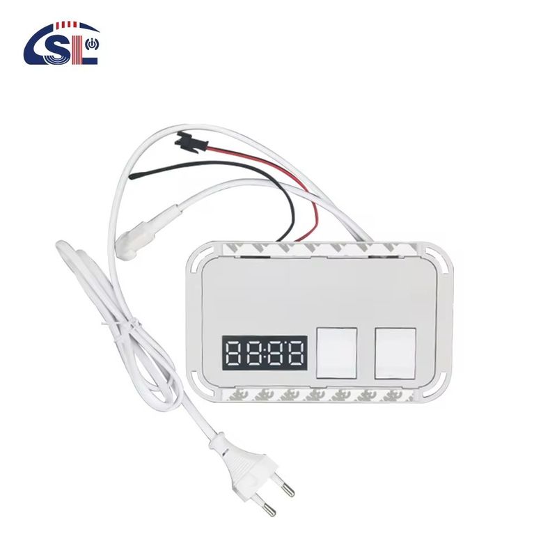 60W 미니 스마트 미러 터치 LED 라이트 스위치 디포거 DC12V 시간 및 온도 표시