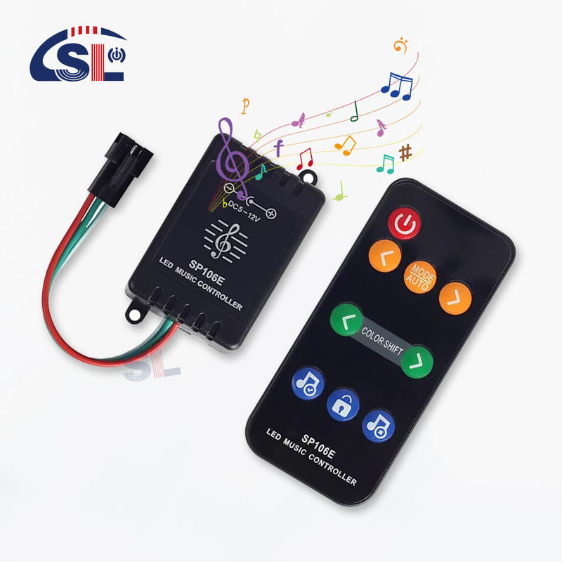 WS2811/WS2812B 개별적으로 주소를 할 수 있는 스트립 라이트 컨트롤 스마트 컬러풀 9키 RF 리모컨 SP106E